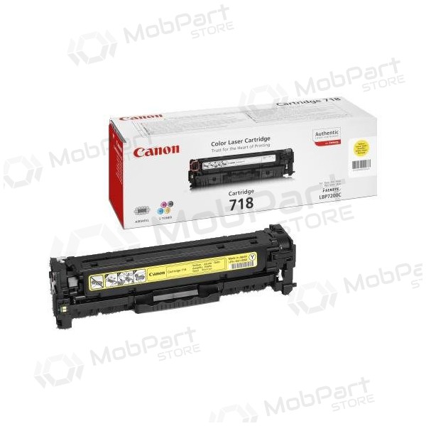 Canon CRG 718 (2659B002) κίτρινη κασέτα για εκτυπωτές λέιζερ, 2900 σελ.