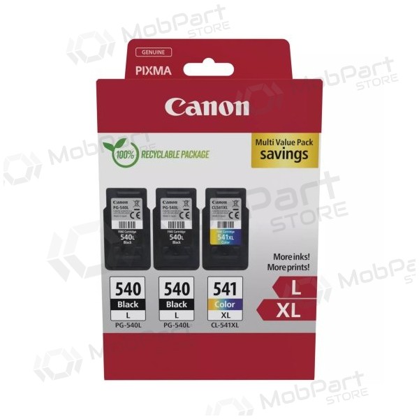 Canon PG-540L/CL-541XL (5224B017) σετ δοχείων μελάνης, BK/CMY
