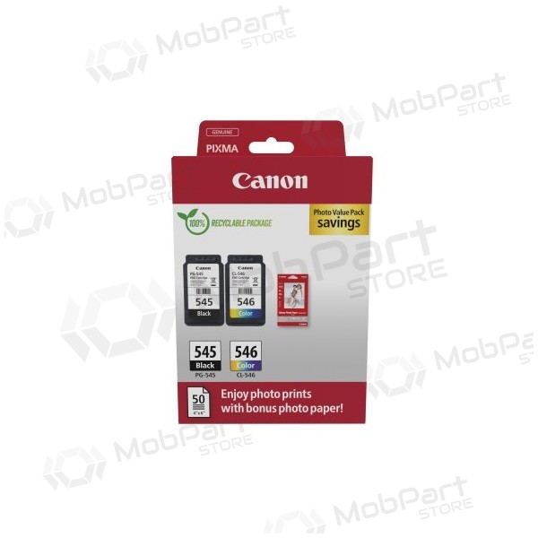 Canon PG-545/CL-546 (8287B008) Σετ δοχείων μελάνης, BK/CMY