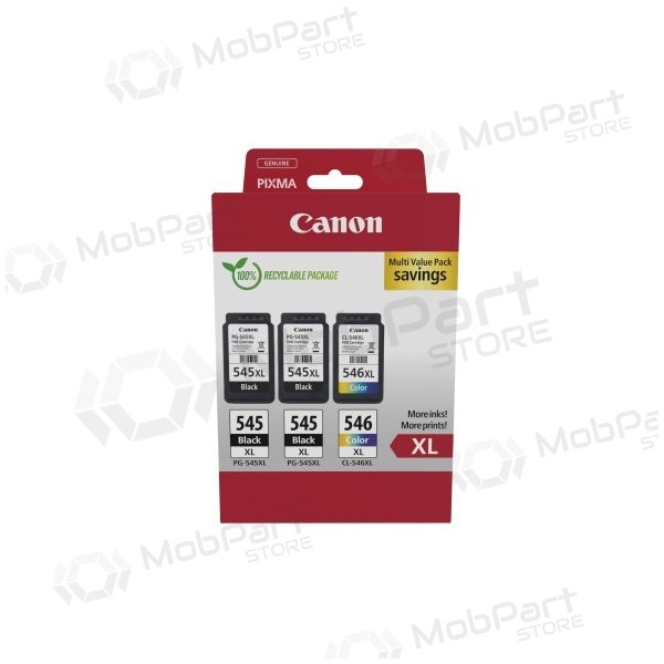 Canon PG-545XL/CL-546XL (8286B013) Σετ δοχείων μελάνης, BK/CMY