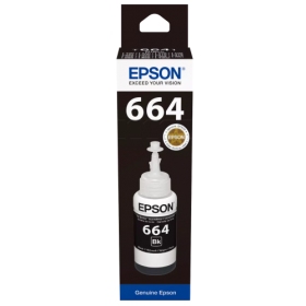 Epson 664BK (C13T66414A) Μπουκάλι αναπλήρωσης μελάνης, Μαύρο