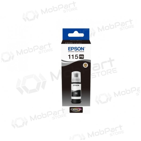 Epson 115 EcoTank (C13T07D14A) Μπουκάλι αναπλήρωσης μελάνης, Φωτογραφικό Μαύρο