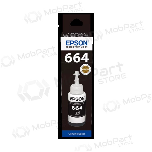 Epson 664BK (C13T66414A) Μπουκάλι αναπλήρωσης μελάνης, Μαύρο