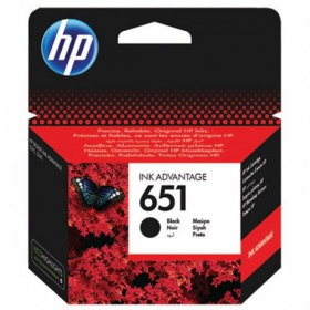 HP No.651 (C2P10AE), μαύρη κασέτα για εκτυπωτές inkjet, 600 σελ.