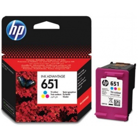HP Nr. 651 (C2P11AE), τρίχρωμη κασέτα για εκτυπωτές inkjet, 300 σελ.