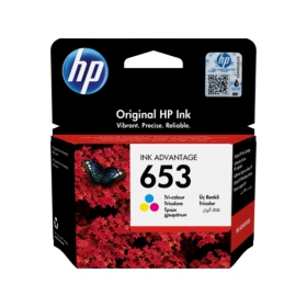 Σετ κασετών HP No.653 (3YM74AE), κυανό, ματζέντα, κίτρινη κασέτα