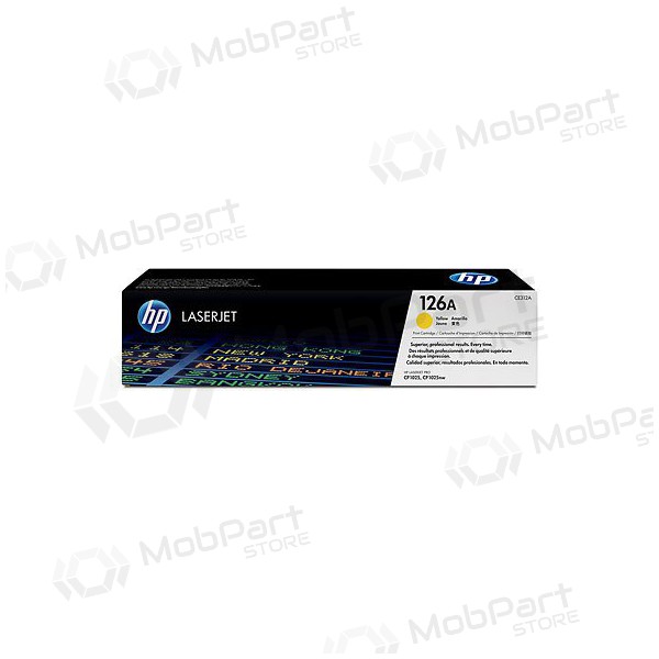 HP 126A (CE312A), κίτρινος κασέτα για εκτυπωτές λέιζερ, 1000 σελίδες.