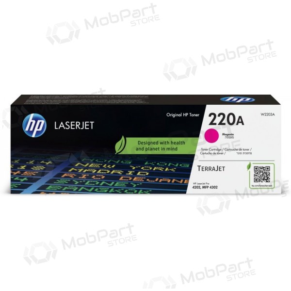 HP 220A (W2203A) κασέτα λέιζερ, ματζέντα