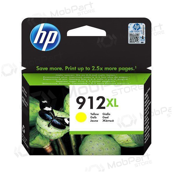 HP (3YL83AE, 912XL), κίτρινο μελάνι για εκτυπωτές inkjet, 825 σελ.