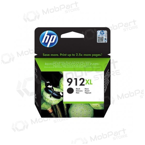 HP (3YL84AE, 912XL), μαύρο δοχείο μελάνης για εκτυπωτές inkjet, 825 σελίδες.