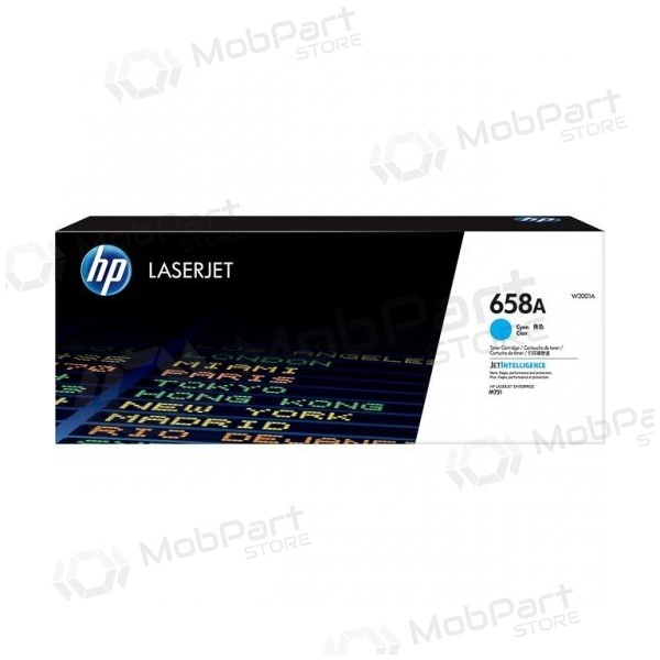 HP 658A (W2001A) δοχείο τόνερ λέιζερ, κυανό