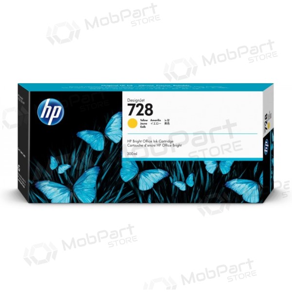 HP 728 (F9K15A) δοχείο μελάνης, κίτρινο