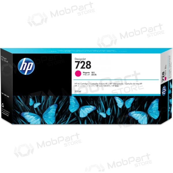 HP 728 (F9K16A) Δοχείο μελάνης, ματζέντα (SPEC)