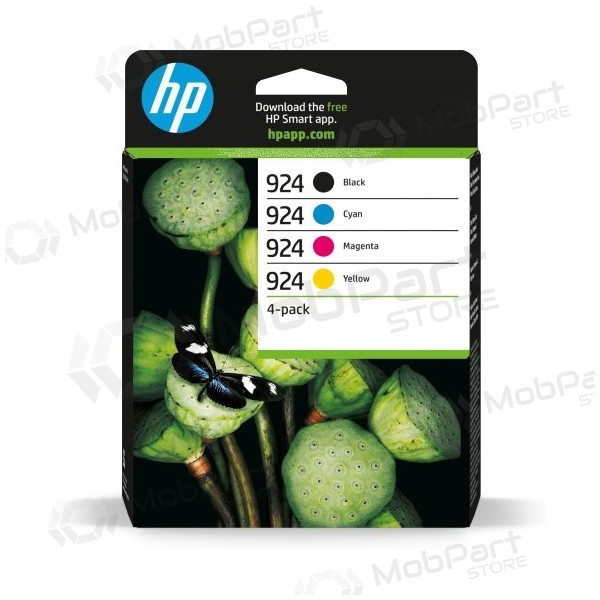 HP 924 CMYK 4-Pack (6C3Z1NE) Σετ δοχείων μελάνης, BK/C/M/Y