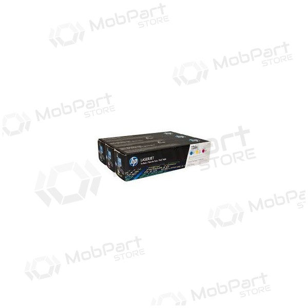 Σετ κασετών HP No.126A (CF341A) (CE311+CE312+CE313), κυανό, ματζέντα, κίτρινο δοχείο για εκτυπωτές λέιζερ, 1000 σελ.
