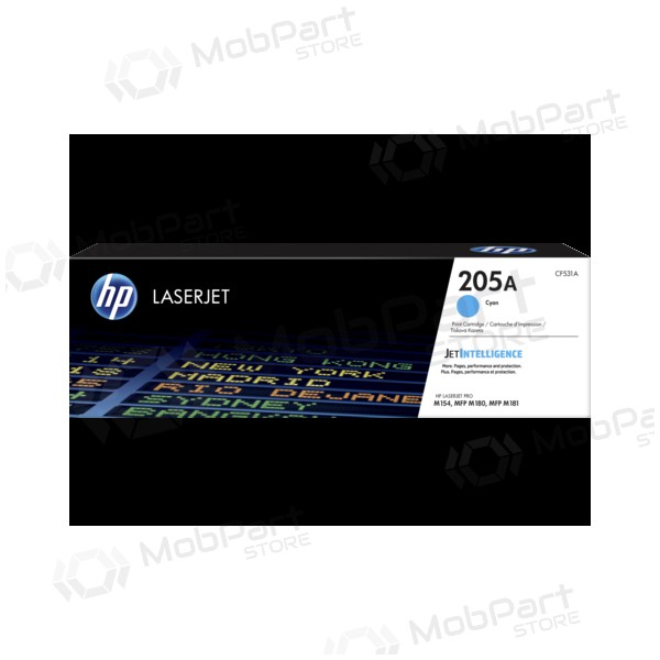 HP No.205A (CF531A), κυανό τόνερ για εκτυπωτές λέιζερ, 900 σελίδες.