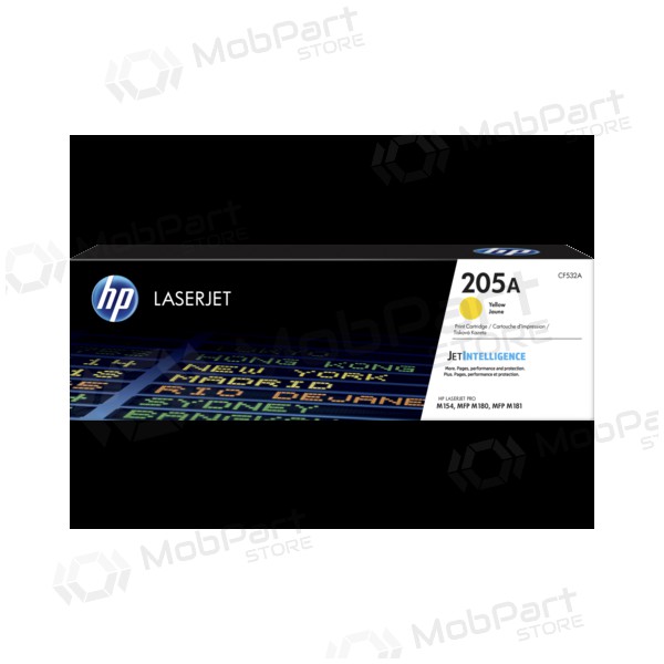HP 205A (CF532A), κίτρινο τόνερ για εκτυπωτές λέιζερ, 900 σελ.