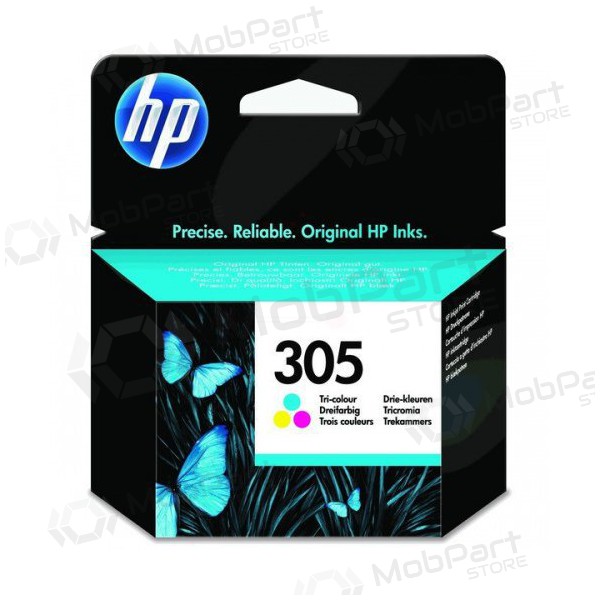 HP No.305 Τρίχρωμο δοχείο μελάνης (3YM60AE), κυανό, ματζέντα, κίτρινο, για εκτυπωτές inkjet, 100 σελίδες.