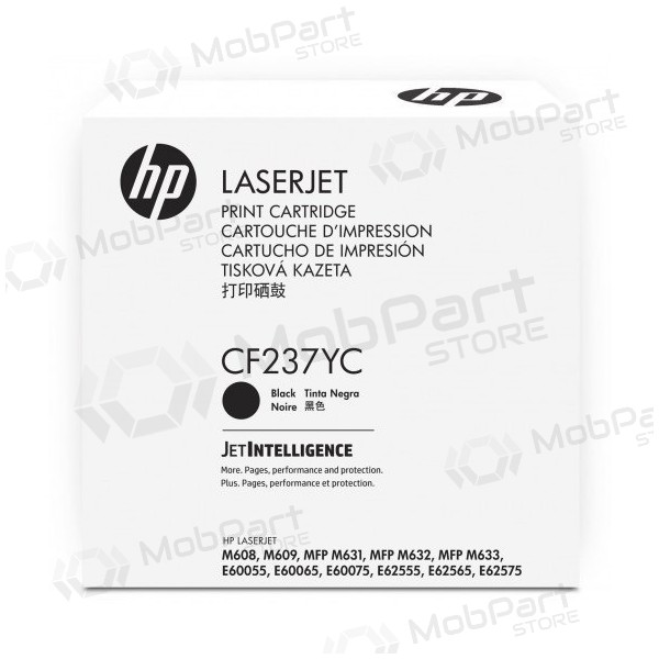 HP No.37X (CF237YC), μαύρος κασέτα για εκτυπωτές λέιζερ, 41000 σελίδες.