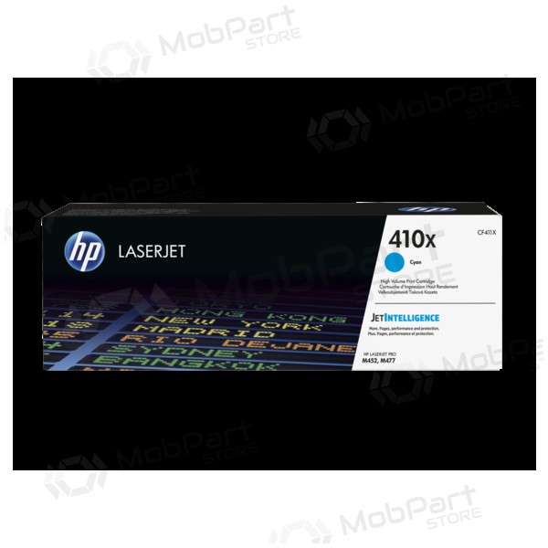 HP No.410X HC (CF411X), κυανή κασέτα για εκτυπωτές λέιζερ, 5000 σελ.
