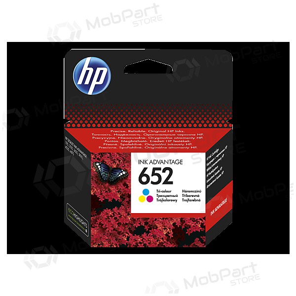 HP No. 652 (- F6V24AE), έγχρωμη φύσιγγα μελάνης για εκτυπωτές inkjet, 200 σελ.