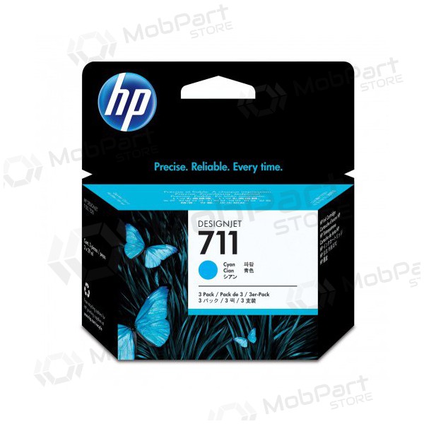 HP 711 (CZ134A), κυανή κασέτα μελάνης για εκτυπωτές inkjet