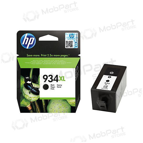HP No.934XL HC (C2P23AE), μαύρο δοχείο μελάνης για εκτυπωτές inkjet, 1000 σελ.