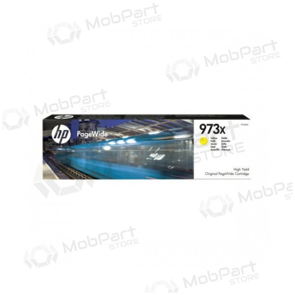 HP No.973X (F6T83AE), κίτρινος κασέτα για εκτυπωτές inkjet, 7000 σελίδες.