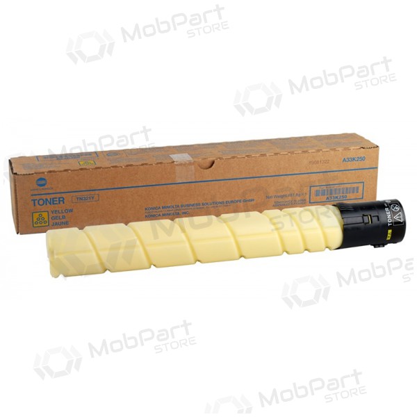 Konica-Minolta TN-321 (A33K250), κίτρινη κασέτα για εκτυπωτές λέιζερ, 25000 σελ.