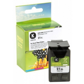 Μη γνήσια Static Control HP 21XL (C9351CE), μαύρη κασέτα για εκτυπωτές inkjet, 475 σελ.