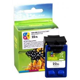Μη γνήσια Static Control HP 22XL (C9352CE), τρίχρωμη κασέτα για εκτυπωτές inkjet, 415 σελ.