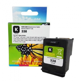 Μη γνήσια κασέτα Static Control HP 338 (C8765EE), μαύρη για εκτυπωτές inkjet, 480 σελ.