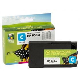 Μη γνήσιο Static Control HP No.953 XL (F6U16AE) Νέο τσιπ, κυανή κασέτα για εκτυπωτές inkjet, 1600 σελ.