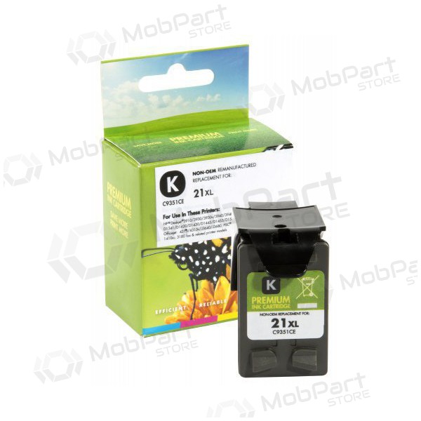 Συμβατό μελάνι Static Control HP 21XL (C9351CE), μαύρο, για εκτυπωτές inkjet, 475 σελ.