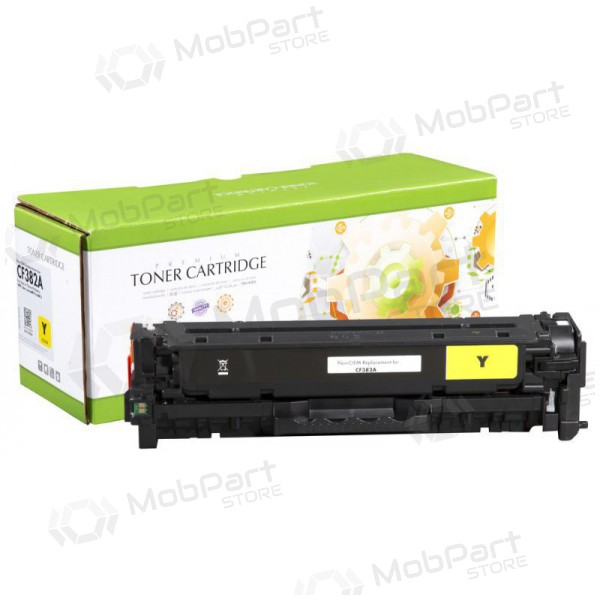 Συμβατό τόνερ Static Control, κίτρινο, για HP 312A (CF382A), για εκτυπωτές λέιζερ, 2700 σελίδες.