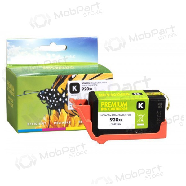 Συμβατό Static Control Μαύρο Μελάνι HP 920XL CD975AE, για εκτυπωτές inkjet, 1200 σελ.