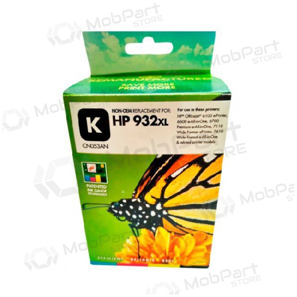 Συμβατό Static Control HP 932XL (CN053AE), μαύρη φύσιγγα μελάνης για εκτυπωτές inkjet, 1000 σελ.