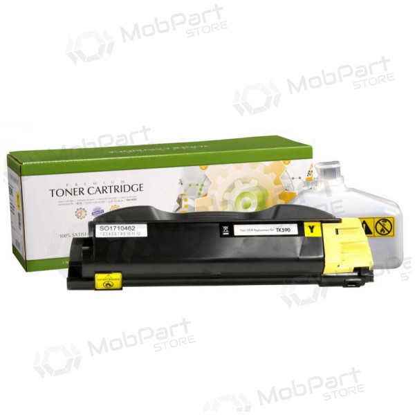 Neγνησια Static Control Kyocera TK-590Y, κίτρινος κασέτα για εκτυπωτές λέιζερ, 5000 σελίδες.