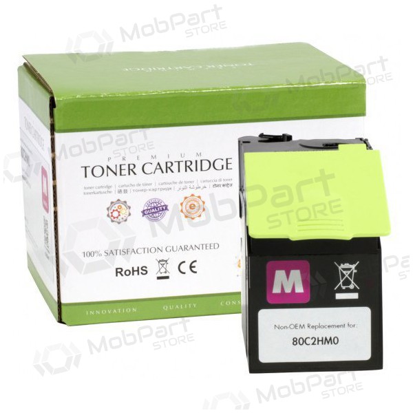 Συμβατό τόνερ Static Control Lexmark 802HM (80C2HM0), μωβ, για εκτυπωτές λέιζερ, 3000 σελ.