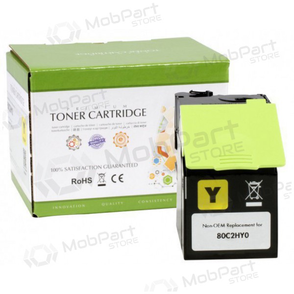 Neγνησια Static Control Lexmark 802HY (80C2HY0), κίτρινος κασέτα για εκτυπωτές λέιζερ, 3000 σελίδες.