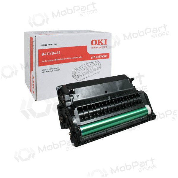 Oki B 411 (44574302), μαύρος būgnas για εκτυπωτές λέιζερ