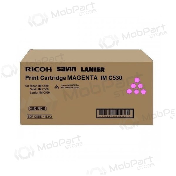 Ricoh IMC530 (418242), πορφυρή κασέτα για εκτυπωτές λέιζερ, 18000 σελ.