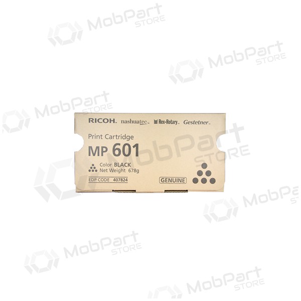 Ricoh MP601 (407824), μαύρος κασέτα για εκτυπωτές λέιζερ, 25000 σελίδες.