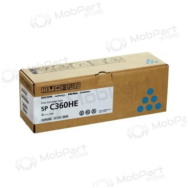 Ricoh SP C360HE (408185) Κασέτα λέιζερ, Κυανό