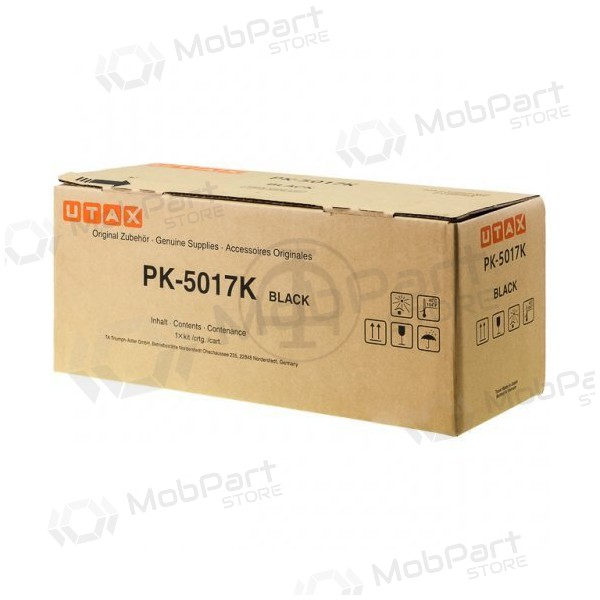 Triumph-Adler/Utax δοχείο τόνερ PK-5017K (1T02TV0UT0/1T02TV0TA0), μαύρη κασέτα για εκτυπωτές λέιζερ, 8000 σελ.